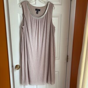 R&M Richards Purple Sleeveless Scoop Neck Sundress